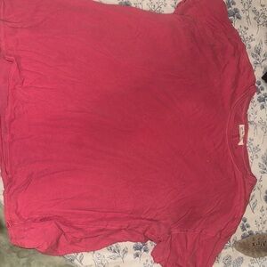 FP Movement by Free People Bright Pink Short Sleeve Top